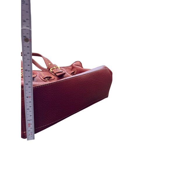 Dooney Bourke womans Red Leather Double Handle Handbag Purse SKU 8927 - Picture 9 of 16
